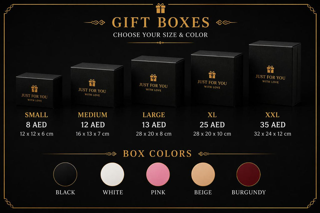 Size & Color Options For Gift Box