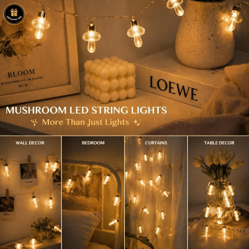 Mushroom LED String Lights - Gift Corner