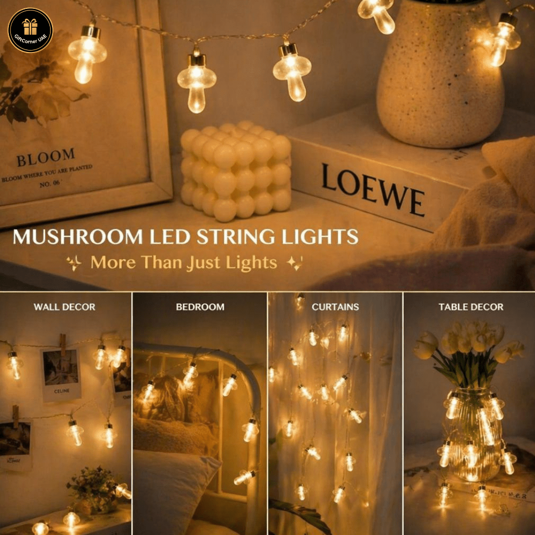 Mushroom LED String Lights - Gift Corner
